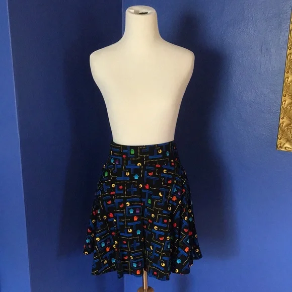 Retrolicious Pac-Man Retro Atari Arcade Game Video Game skirt 🍒 👻 🍌🍉 - Picture 11 of 14